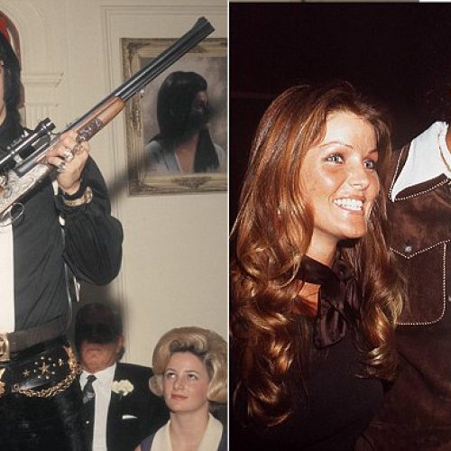 May 1970, Memphis, Tennessee, USA --- American rock legend Elvis Presley at the wedding of his body guard Sonny West and West's fiancee Judy. --- Image by © Frank Carroll/Sygma/Corbis
